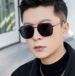 P90 Gucci 高品质男女款墨镜 进口宝丽来偏光镜片 蛤蟆镜 开车钓鱼都可 百搭显瘦墨镜韩版男士飞行员大框司机开车防紫外线太阳镜 型号：0863