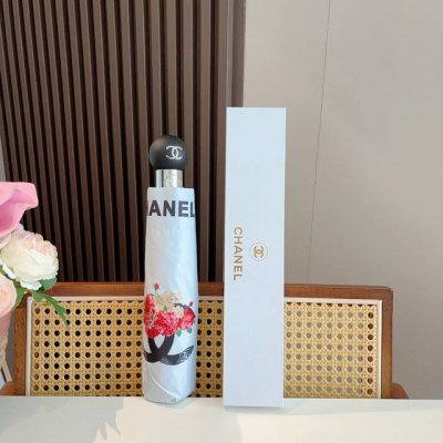 Chanel 香奈儿 三折自动折叠晴雨伞 选用台湾进口Uv防紫外线伞布 原单代工级品质