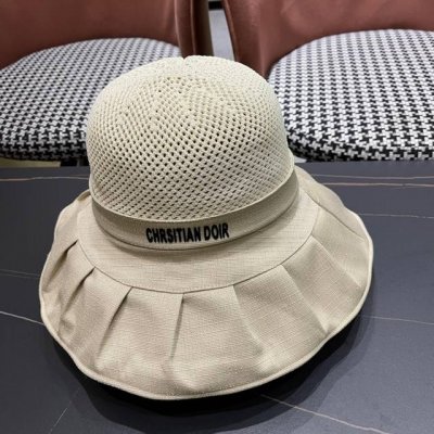 p80【Dior迪奥】2024新款度假风蝴蝶结大沿渔夫帽，大牌款超好搭配，赶紧入手