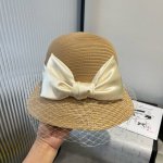 chanel香奈儿网纱盆帽 高级pp草制作 头围57Cm