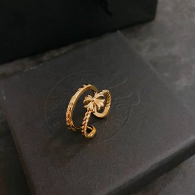 Chromehearts 克罗心戒指 男女开口指环 可调节 情侣对戒，嘻哈戒指 朋克戒指 摇滚潮流风格，复古元素 官网同款