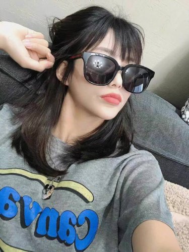 Gucc*新款G家太阳镜男女防紫外线时尚潮流大脸方框G家墨镜可配近视