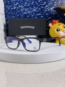 p90 Chrome Hearts克罗心 2025新款近视防蓝光眼镜框男女复古百搭大框素颜镜镜框 男女通用流量