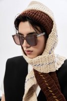 Gucci古驰 Gg圆框太阳镜 完美品质 独特设计 适合各种脸型 亮相时装周 超时尚百搭 实物精致 情侣款 男女均可佩戴 型号 G07711