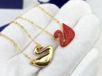 特价 Swarovski 施华洛世奇 红色小天鹅 项链 大！红！鹅 亚金电镀配施华洛红钻