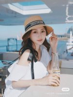 高版本 dior迪奥官方款麦秆草帽 高密度制作 一顶超级有品位的草帽了~出街首选 帽型超美腻颜色妥妥 轻便携带 小仙女人手必备 头围57Cm