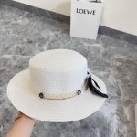 特 配防尘袋 Dior迪奥 2025新款蝴蝶结平顶礼帽草帽 出街必备超好搭配 赶紧入手