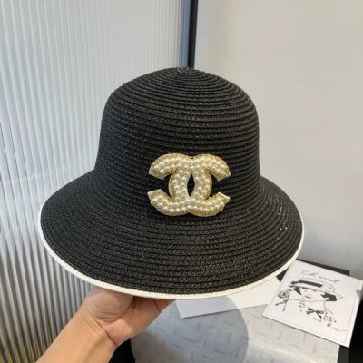 80￥ chanel香奈儿新款草帽，名媛风，头围57Cm
