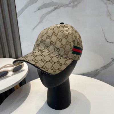 Gucci 古奇 经典原单棒球帽专柜1:1开模订制 最高版本 原版帆布轻盈透气 实物拍摄 四季百搭男女适用 基础头围56 贴片可调节