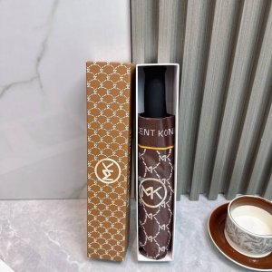 Mk Michael Kors 迈克 夏季新款 全自动折叠晴雨伞 黑色涂层防晒有效阻隔紫外线99%，Upf 50 所以能起到伞下体感降温的效果！ 有效隔热，高效