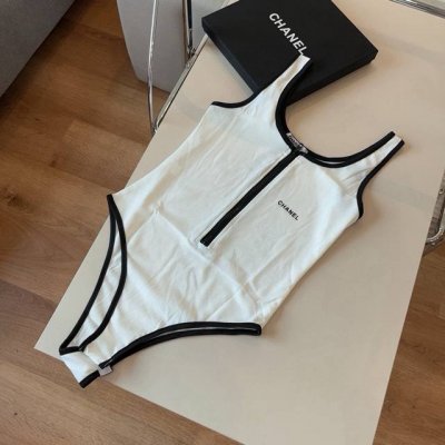 chanel香奈儿官方新款泳衣连体比基尼，高端定制，S M L Xl