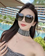 2025新款 新款出货 女士高清加厚偏光太阳镜 新款Gucci偏光太阳镜 开车驾驶镜时尚墨镜世界顶级奢华品牌 品质保证 经典款, 明星热爱有史以来最畅销的品牌眼