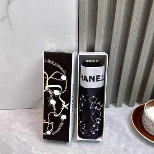 Chanel 香奈儿 新款爆款五折手动折叠晴雨伞 选用台湾进口Uv防紫外线伞布 原单代工级品质