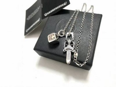 专柜品质 克罗心Chrome Hearts 克罗心骰子项链 可做情侣款 复古经典十字架吊坠 经典项链 原版工艺 精工品质 纯手工打造 正品开模潮流时尚必备 男女