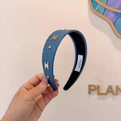 配包装 celine 赛琳 官方经典新款牛仔布发箍 女神必备头箍 非常舒时尚百搭 舒适潮流款