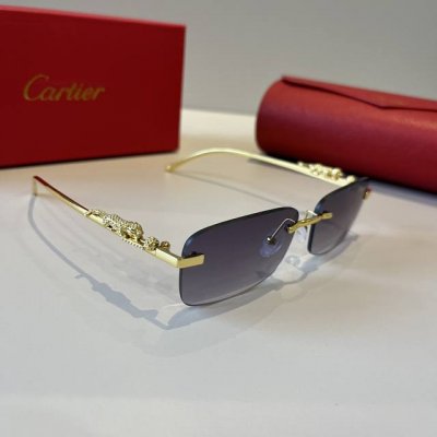cartie*卡地亚 珍贵太阳眼镜金属材质 Pc镜腿十无框超轻电镀工艺精湛气质十足新款刚刚到货官网原版超高品质，超高档奢华的象征