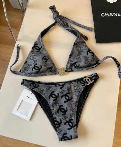 chanel香奈儿比基尼泳衣 最新面料S M L Xl