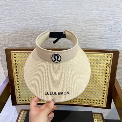 跑量 Lululemon～新款空顶帽 拼色边设计，版型正！ 黑胶防紫外线，夏季必入！