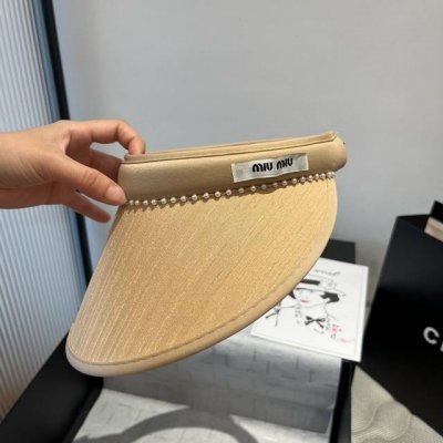 缪缪Miumiu空顶发箍遮阳帽