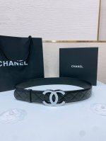 Chanel 24Cc Logo搭扣 黄铜金属进口胎羊皮菱格带身 头层牛皮底 手感柔软 细腻 3.8Cm