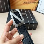 特 品牌 杰尼亚 新款进口小牛皮 手感细腻柔软 搭配纯钢自动精品钢扣 宽度 3.5Cm