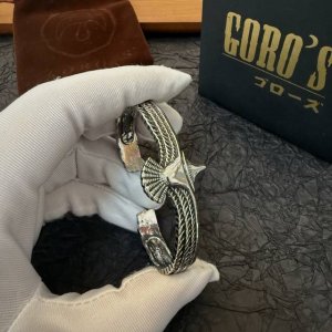 新品上架 Goro’S高桥吾郎老鹰开口手镯，顶级版本 认准独家拍摄 主攻高端市场 绝对区别普通版本！图片产品细节与Zp一致！原版制作工艺 精工品质 纯手工打造