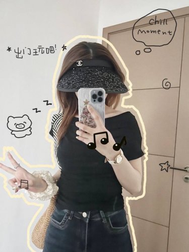 特P70配防尘袋 【Chanel香奈儿】2025新款独家款小香亮片遮阳帽空顶帽，遮阳百搭～休闲出街神器
