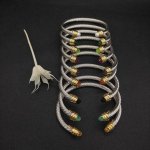 David Yurman 5Mm金头手镯 紫钻 红钻 蓝钻 黑钻 黄钻 深绿钻 浅绿钻 香槟钻 珍珠九个款式 建议适合佩戴的手围15-20Cm 编号Dysz-1