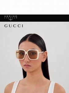 Gucci古奇 2025新款 复古大框浪漫防紫外线太阳眼镜Gg0567 女士墨镜