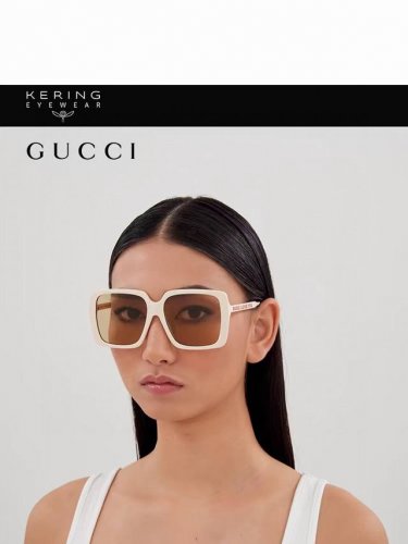 Gucci古奇 2025新款 复古大框浪漫防紫外线太阳眼镜Gg0567 女士墨镜