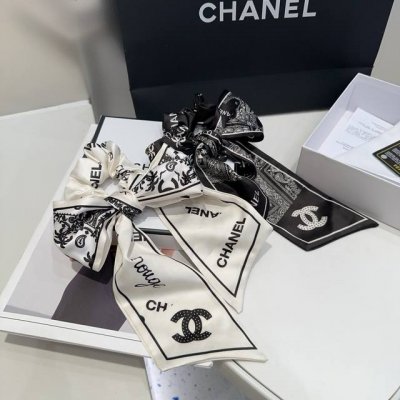 配包装盒 chanel 香奈儿 最新款小香飘带发圈 超级好看 名媛范儿十足 小仙女必备