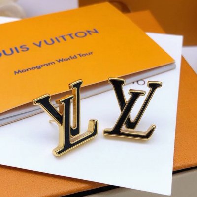 编号Led0093 Lv*最新款滴油黑色耳钉 一致Zp黄铜材质