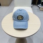 Gucci古奇 2025专柜新款洗水牛仔棒球帽，很潮！休闲运动款，经典制作，超级好搭衣服！