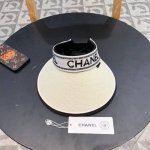 chanel香奈儿遮阳帽，空顶草帽，可调节