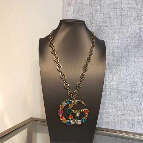 项链 、耳钉胸针 Gucci项链耳钉套装专柜同款复刻～时尚个性美丽超火爆 先下手先得时尚款怎么戴怎么美整圈散发着炫目的光彩