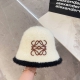 特 配防尘袋 Loewe罗意威 2024早秋新款小香风拼色毛绒渔夫帽 百搭更有质感的一款