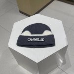 Chanel香奈儿 猫耳朵毛线帽子女秋冬保暖护耳针织帽日系可爱套头帽新款冷