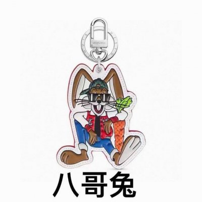 挂饰 独家原单 louis Vuitton 新款 八哥兔钥匙扣 包包挂件 顶级进口pu材质 五金为进口钢 原版Logo 确实精致 手感真的很赞
