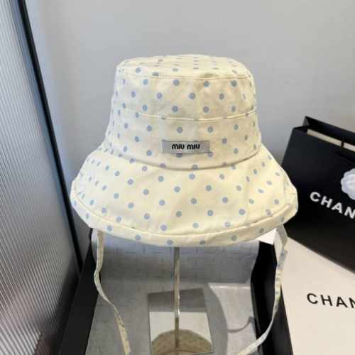 miumiu缪缪新款渔夫帽，遮阳帽，头围57Cm
