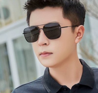 p90 Lv 高品质男女款墨镜 进口宝丽来偏光镜片 蛤蟆镜 开车钓鱼都可 百搭显瘦墨镜韩版男士飞行员大框司机开车防紫外线太阳镜 型号：L1805