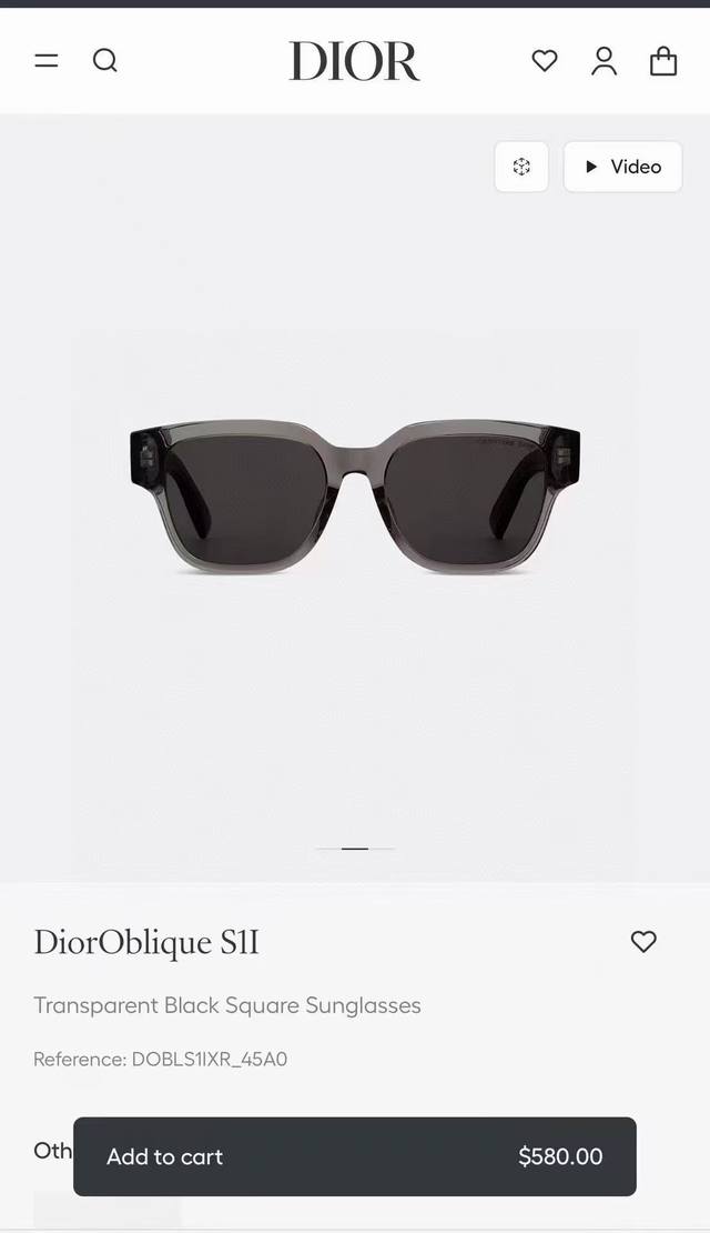 P180 官网图 Dio*Model：Dioroblique S1F