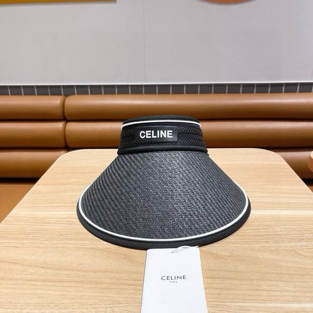 P70 赛琳Celine空顶鸭舌遮阳帽子女春夏防晒紫外线百搭草帽字母新款网红Ins