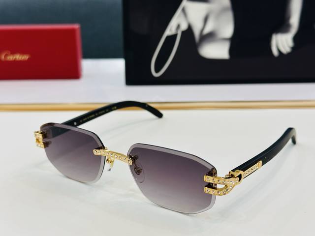 P190 原版Cartie* 卡家 官网经典款 太阳镜 Ct0570S Size：58口17-143 电镀工艺精湛大牌品 J戴起来气质十足！
