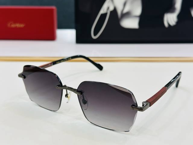 P180 新款 Cartier 卡家 Model: Ct0483S Size：59口18-140 高品质 品牌标志性极强 G开车墨镜