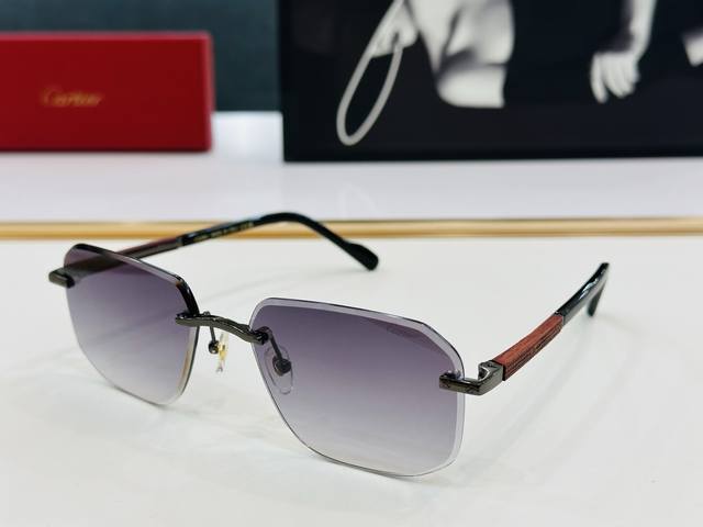 P180 新款 Cartier 卡家 Model: Ct0481S Size：60口18-140 高品质 品牌标志性极强 G开车墨镜