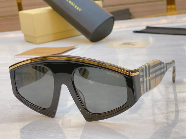 P180， Burberr* 巴宝*莉新款太阳镜，Model：Be4353，Size：56口22-135