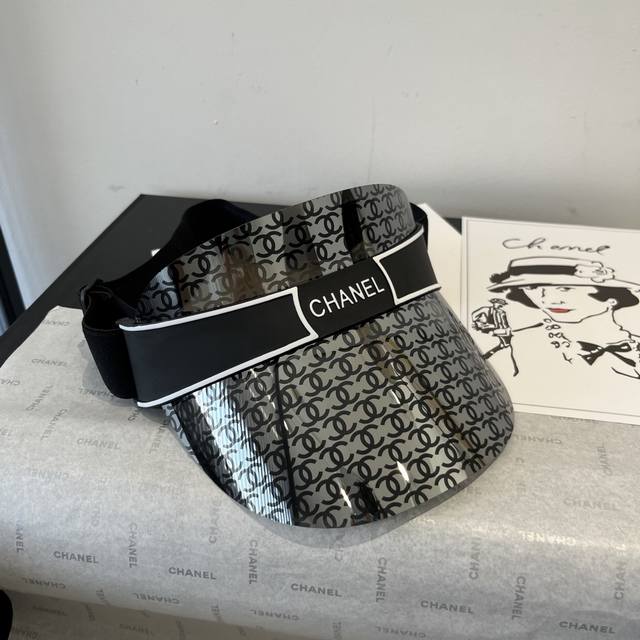 100￥P Chanel香奈儿镜片遮阳帽，高级定制，可调节，时尚博主必备单品