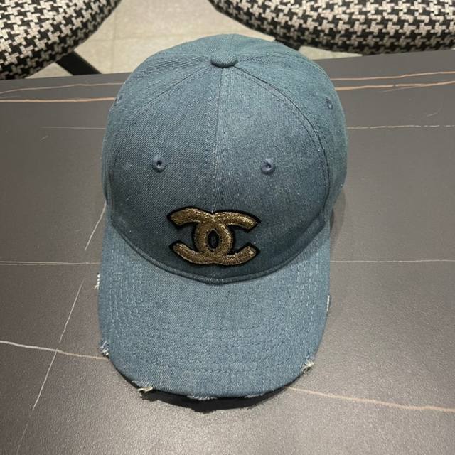 P60 香奈儿Chanel 2025牛仔新品棒球帽，经典简约，时尚休闲设计 跑量新品