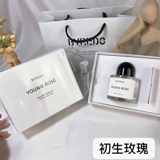 高品质/120 百瑞德初生玫瑰浓香水100Ml byredo 2021款Young Rose 前调:四川花椒,黄葵籽 中调：大马士革玫瑰，鸢尾草 基调:麝香,龙