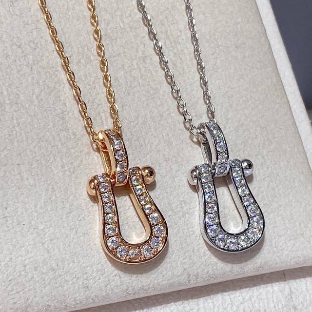 ￥80 fred 火爆 新款 斐登项链、费雷德满钻拉环 项链 高端定制 独家首发 顶级微镶 高碳钻，性价比很高 撞款几率几乎没有 炒鸡好看百搭 简单Nice 白